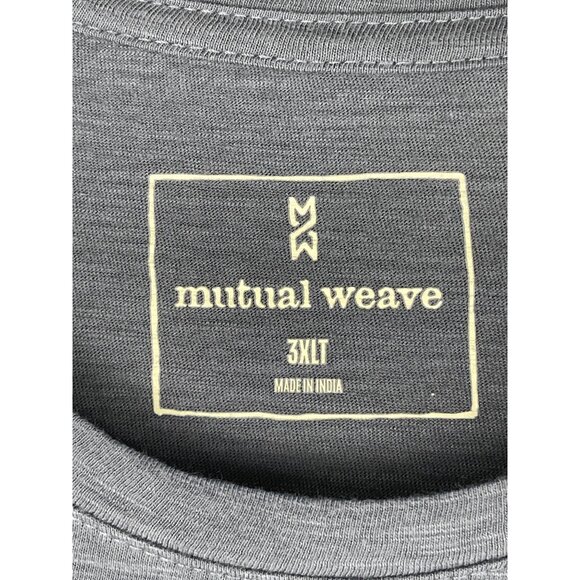 Mutual Weave 3XLT Mens Big and Tall Ombre Blue T-Shirt - Picture 7 of 9
